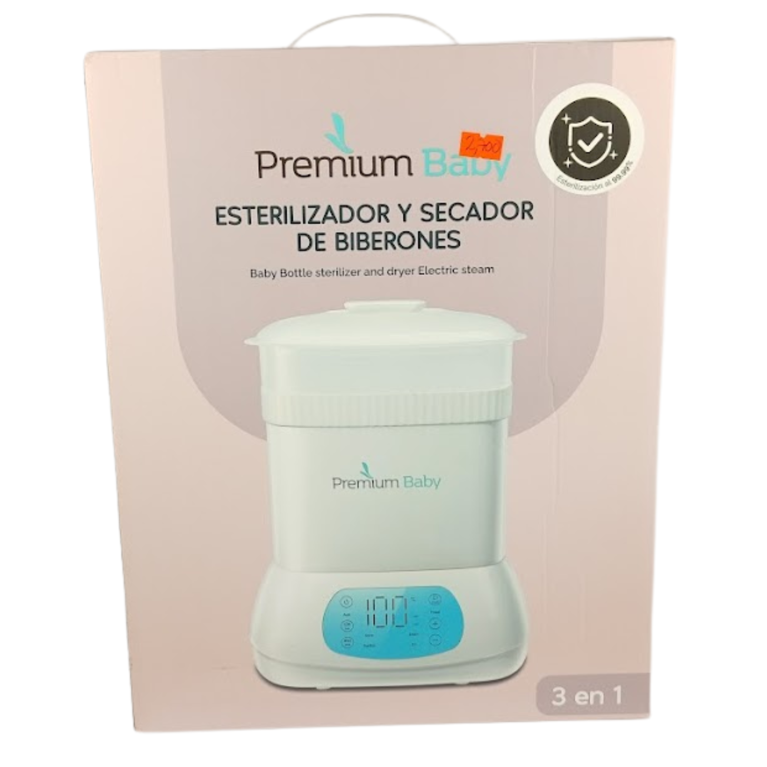 Esterilizador Eléctrico Secador Biberones 3 En 1 Premium Baby