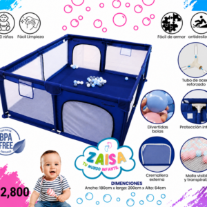 Corral de Juegos Azul para Bebé