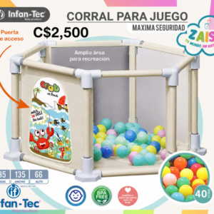 Corral Infantil Hexagonal con Pelotas