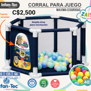 Corral de Juegos Azul con Pelotas