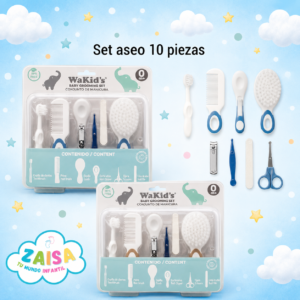 Set de Aseo y Manicure para Bebé WaKid’s 10 Piezas