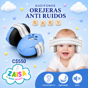 Orejeras Antirruido para Bebé – Color Celeste